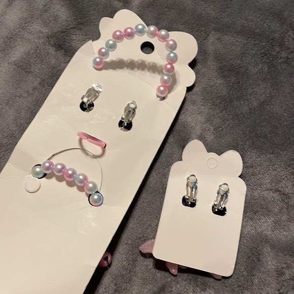 7 pc 2 Gifts Sweet Princess Baby Girl 1st Pearl Jewelry She Will LOVE! - Picture 5 of 12